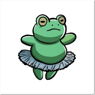 Frog Ballerina Posters and Art